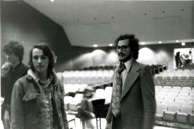 With his first jazz teacher